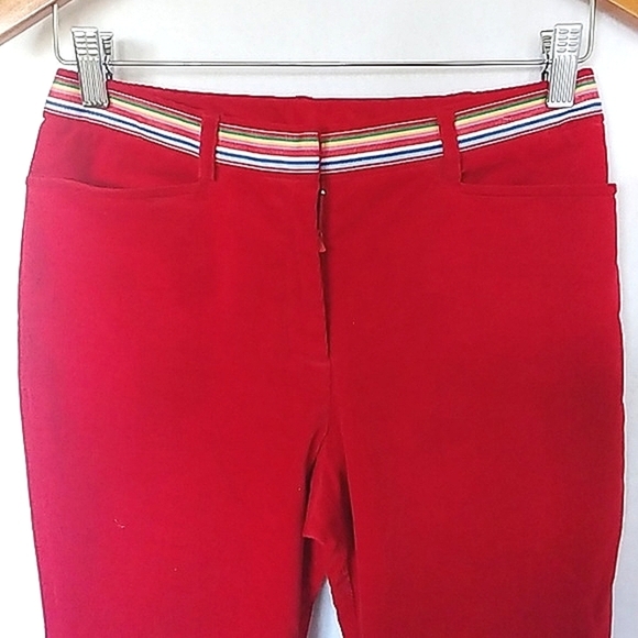 Vintage Lilly Pulitzer  Corduroy Crop Pants - Picture 2 of 6